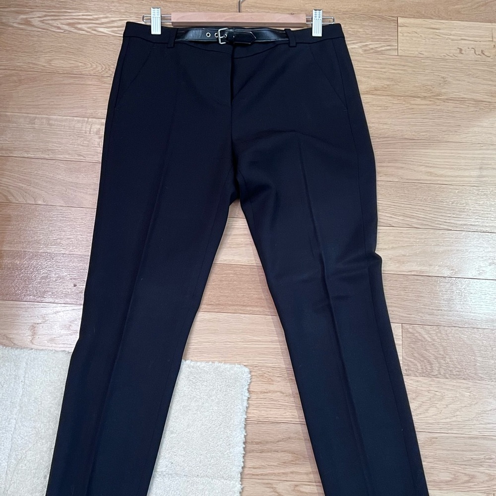 Midnight blue / black dress pants with belt